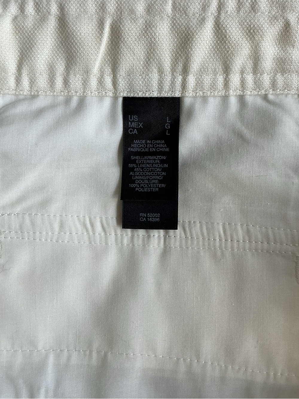 Claiborne Linen Blend Drawstring Cargo Pants L - Picture 4 of 12
